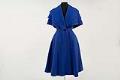 Image of Blue wool coat made in England and sold by John Doyle Bishop, 1951